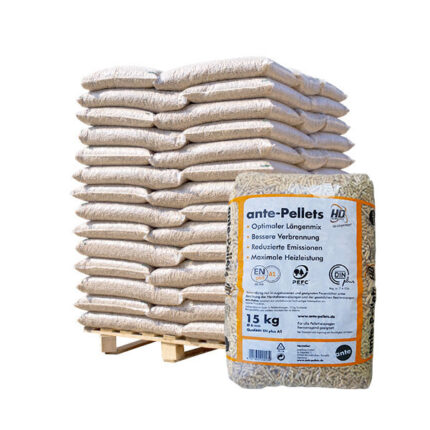 🔥Pellets Ante HD – Palette 975 kg (65 sacs) | Haute performance & combustion propre  ** 🎁 Offre spéciale : 3 sac de pellets offert pour tout achat ***